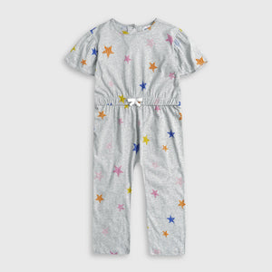 Girls Fashion All Over Printed Soft Cotton Jumpsuit