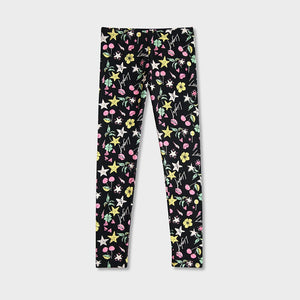 Imported Premium Quality All-Over Printed Soft Cotton Legging For Girls (120760)