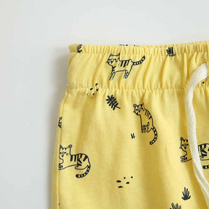 Imported Premium Quality All-Over Printed Organic Cotton Short For Kids (120873)