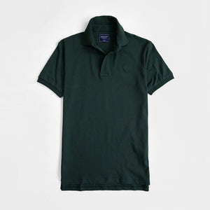 Premium Quality Green Pique Slim Fit Embroidered Polo For Men (120886)