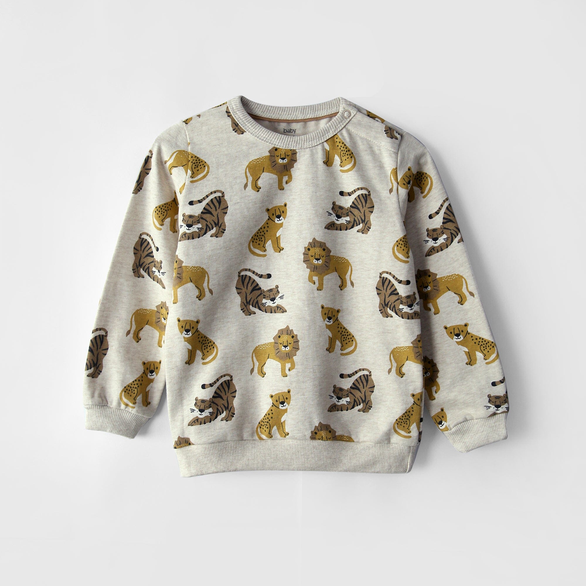 Premium Quality All-Over Printed Brushed Fleece Sweatshirt For Kids (121562)