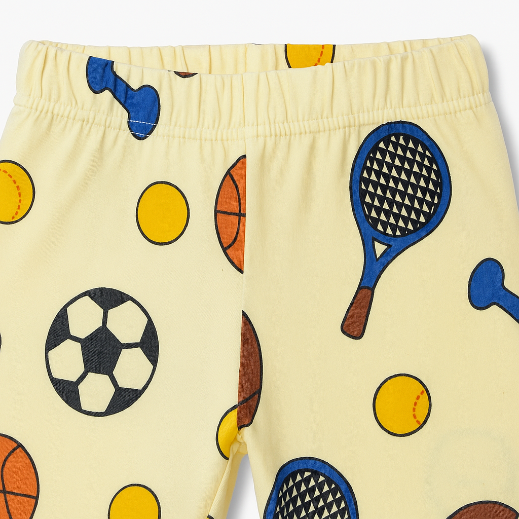 All over sports Printed Girls Soft Cotton Lycra Tight