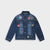 Unisex Premium Quality Embroidered Patch Denim Jacket