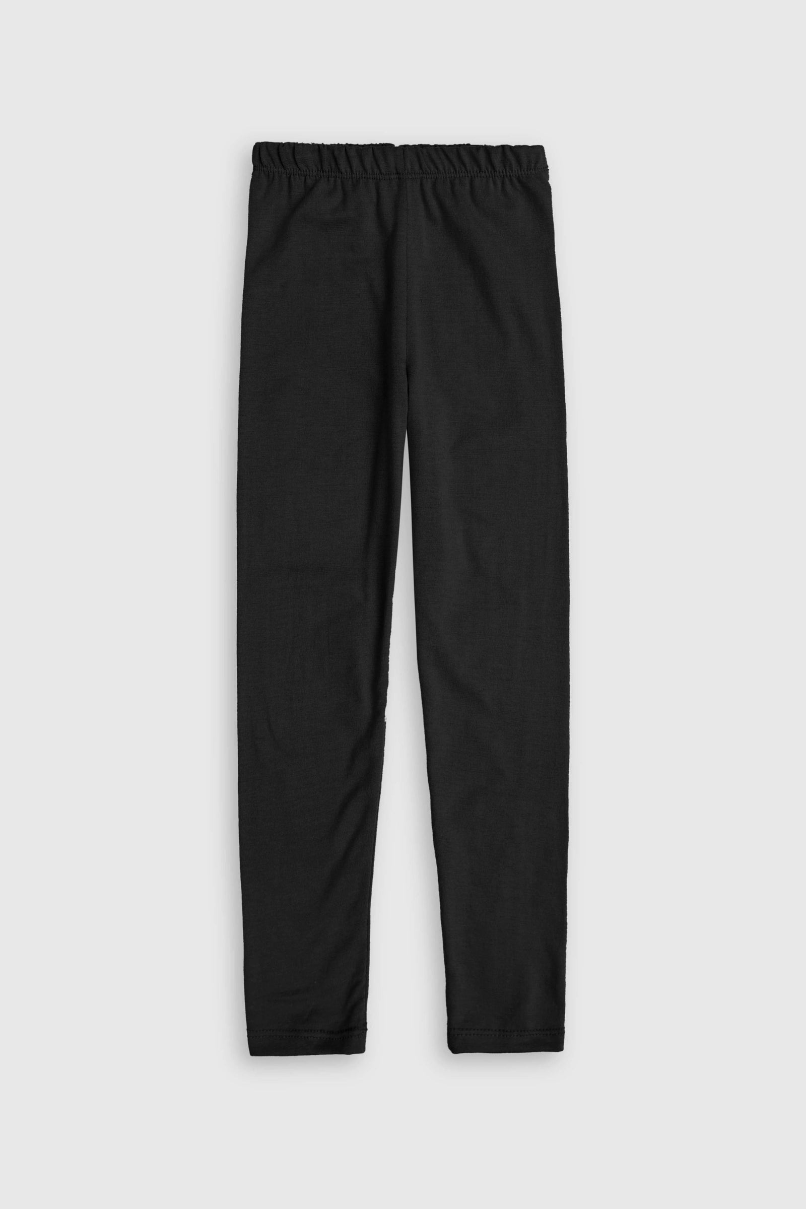 Girls Soft Cotton Black Leggings