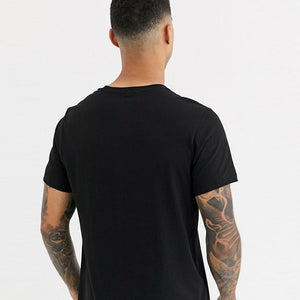 Pack of 3 black crew neck imported t-shirts (2545)