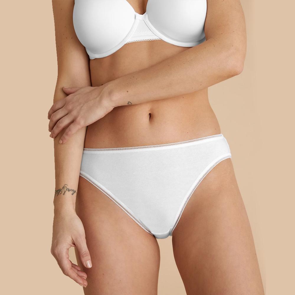 48 Pieces Yacht & Smith Womens White Underwear, Panties In Bulk, 95% Cotton  - Size Xxl - Womens Panties & Underwear - at 