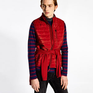 Exclusive red quilted gilet (542)