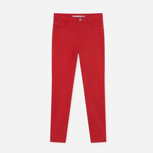 Lft women red 'super skinny' stretch jeans (1584)