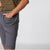 SPL-grey pocket detail cotton shorts with button closure