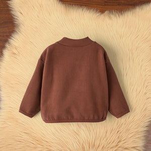 Premium Quality Over-Sized Mock Neck Sweatshirt For Kids (20815)