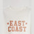 Premium Quality White "East Coast" Slogan Sweatshirt For Girls (10447)