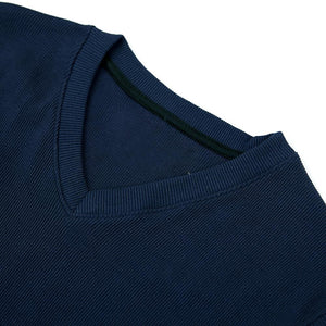 Premium Quality V Neck Sleeveless Rib Sweater For Men