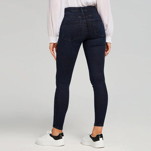 Women premium 'Skinny Fit' dark blue stretch jeans (30001)
