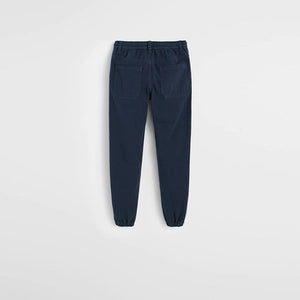Mngo boys ink blue cotton jogger trousers