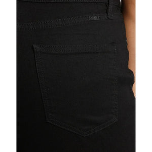 Women Black high waist 'skinny fit' stretch jeans (30002)