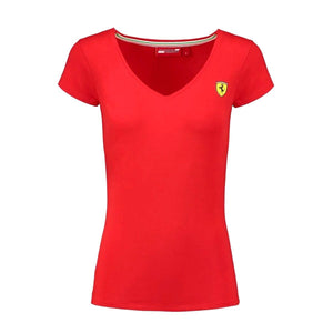 Ferr women exclusive 'slim fit' scuderia v-neck t-shirt (1023)