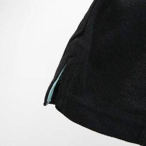 Premium Quality Quarter Zip Color Block Embroidered Polo Shirt For Boys (120355)