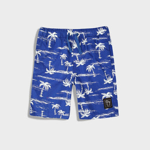 Imported Premium Quality Blue All-Over Printed Cotton Short For Kids (120368)