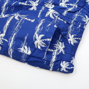 Imported Premium Quality Blue All-Over Printed Cotton Short For Kids (120368)