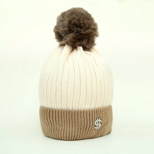 Premium Quality Fur Lined Wool Stretch Cap For Kids
