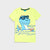 Imported Yellow "Dino" Slogan Print Soft Cotton T-Shirt For Boys (120437)