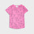 Imported Pink All-Over Heart Printed Soft Cotton T-Shirt For Girls (120431)