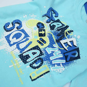 Imported Light Blue Soft Cotton T-Shirt For Boys (120439)
