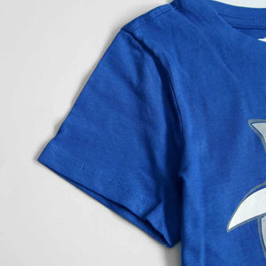 Imported Blue "Shark" Slogan Printed T-Shirt For Boys (120405)