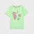 Imported Pistachio Slogan Printed Soft Cotton T-Shirt For Girls (120433)
