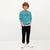 Premium Quality Printed Fleece Sweatshirt For Kids With Back Snap Buttons (21816)