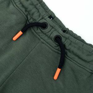 Premium Quality Olive Embraided Zip Pocket Short For Boys (120453)