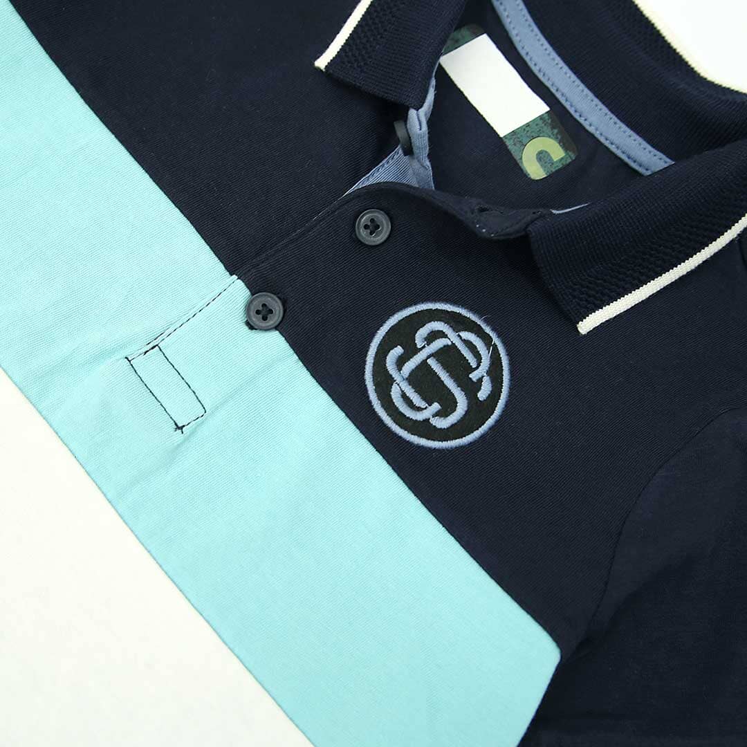 Premium Quality Color Block Soft Cotton Polo Shirt For Boys (120485)