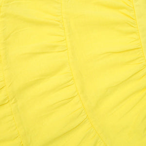 Imported Yellow Sleeveless Soft Jersey Frock Girls (120447)