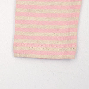 Imported Horizontal Stripes Soft Organic Cotton Legging For Girls (21220)