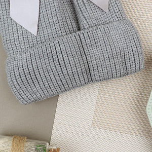 Lovely Winter Warm Soft Knitted Cute Fur Ball Wool Cap (40040)