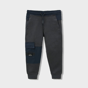 Premium Quality Color Block Pouch Pocket Jogger Trouser For Kids (120143)