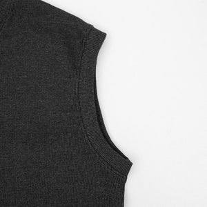Premium Quality V Neck Sleeveless Rib Sweater For Men