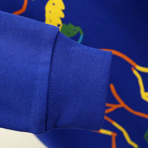 Premium Quality Blue Graphic Sweat Shirt For Kids (21948)
