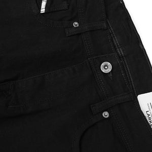 Imported Premium Quality Black "Slim Fit" Stretch Jeans For Men (120574)