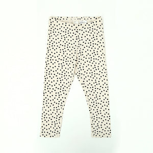 Imported Polka Doted All-Over Printed Soft Cotton Legging For Girls (11568)