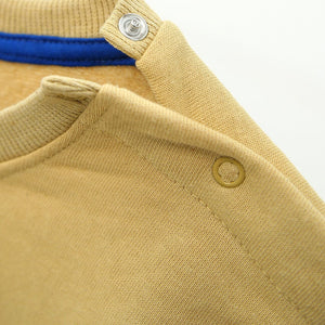 Premium Quality Beige Embroidered Soft Cotton Sweatshirt For Kids (120158)