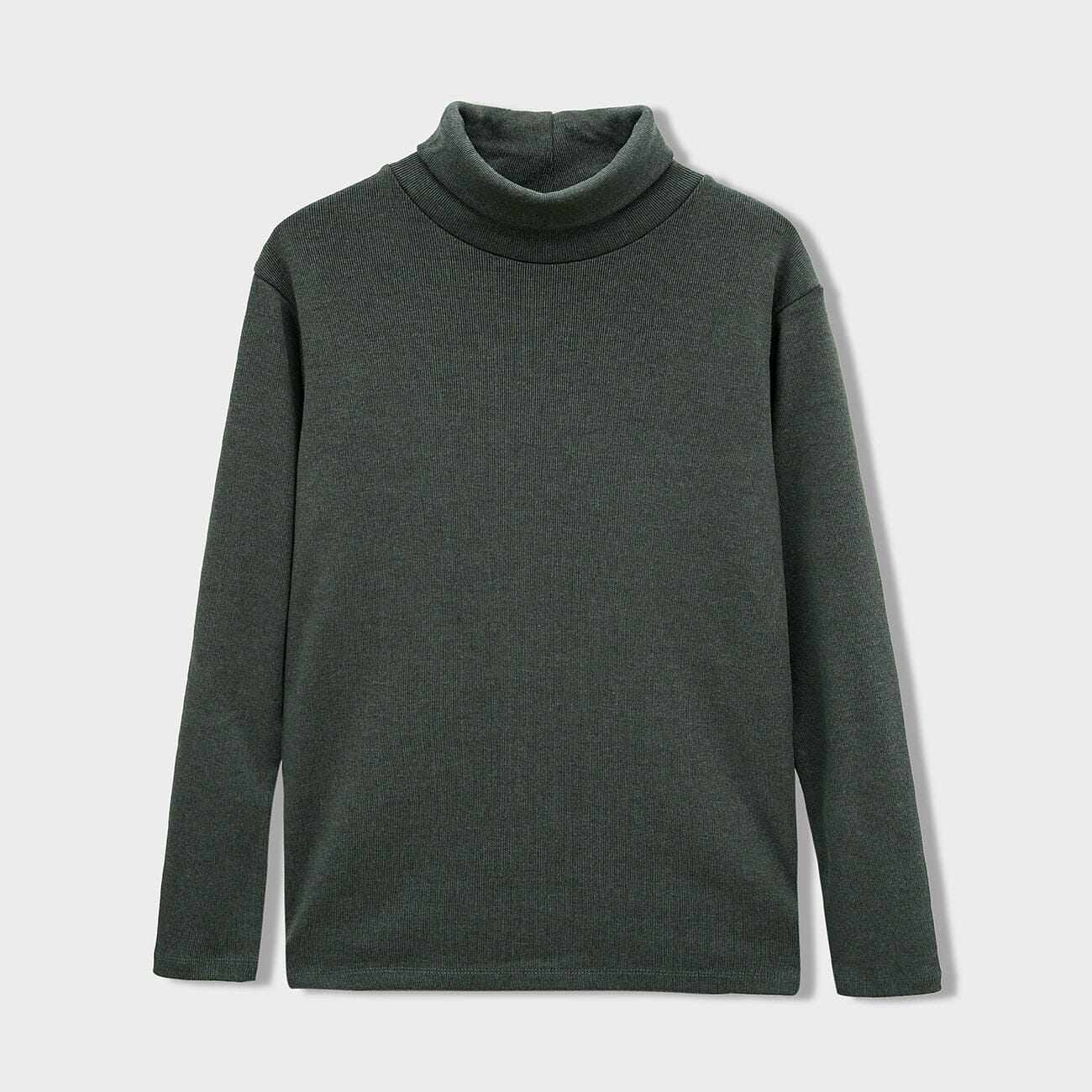 Premium Quality Olive Turtle Neck Sweatshirt For Men (120161)