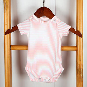 Imported Horizantal Stripes Organic Soft Cotton Romper For kids (21287)