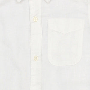 Boys excluisve white linen shirt