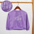 Premium Quality Purple Over-Sized Printed Sweatshirt For Girls (10037)