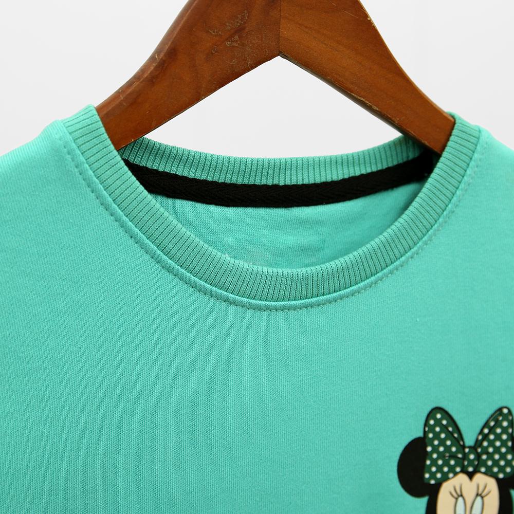 Premium Quality Minnie Mouse Printed Fashion Frill Sweatshirt For Girls (10121)