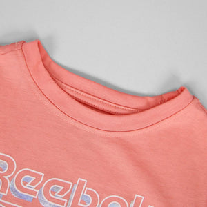 Premium Quality Peach Cotton T-Shirt For Girls (21136)