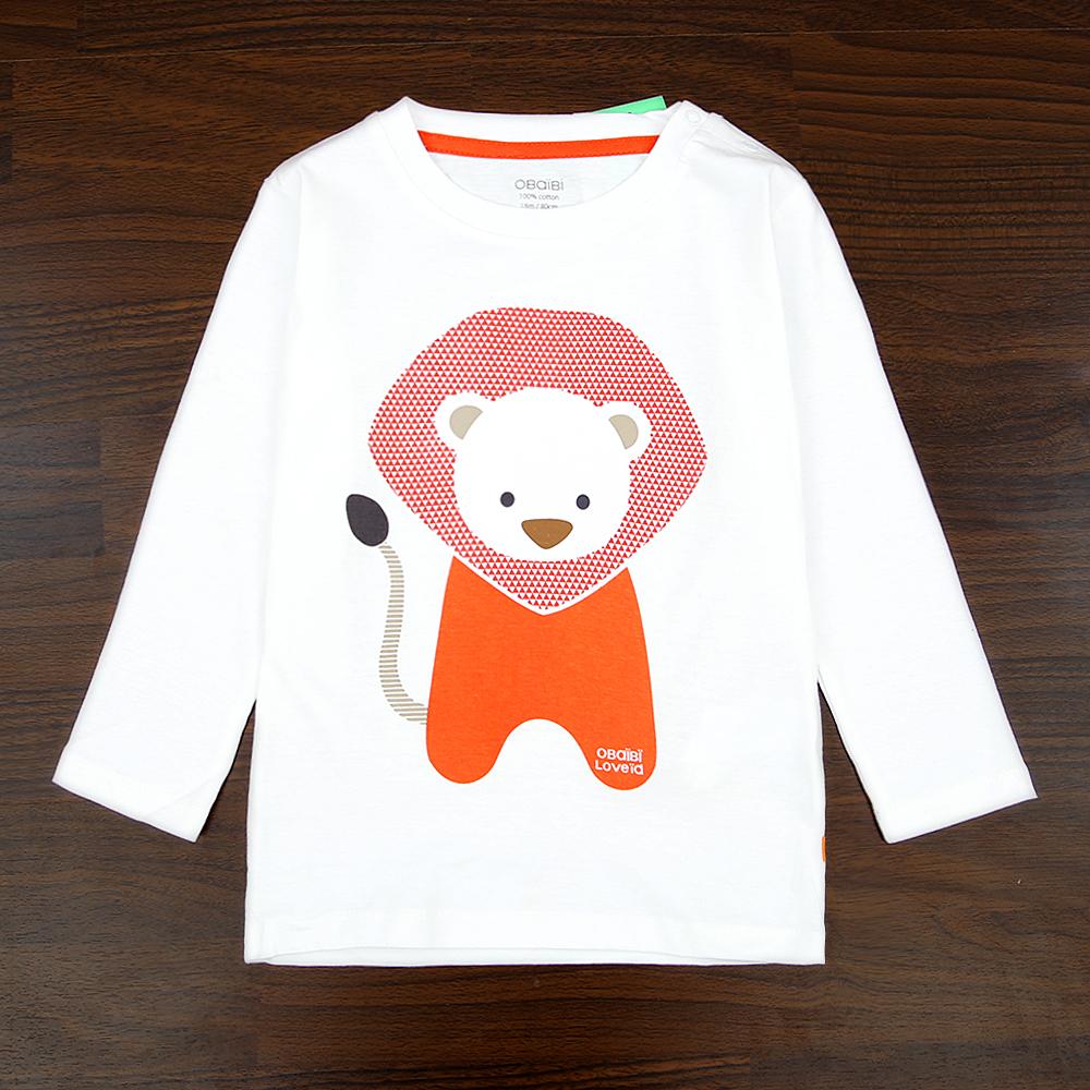 Imported Printed Cotton T-Shirt with Shoulder Snap Button For Kids (21049)