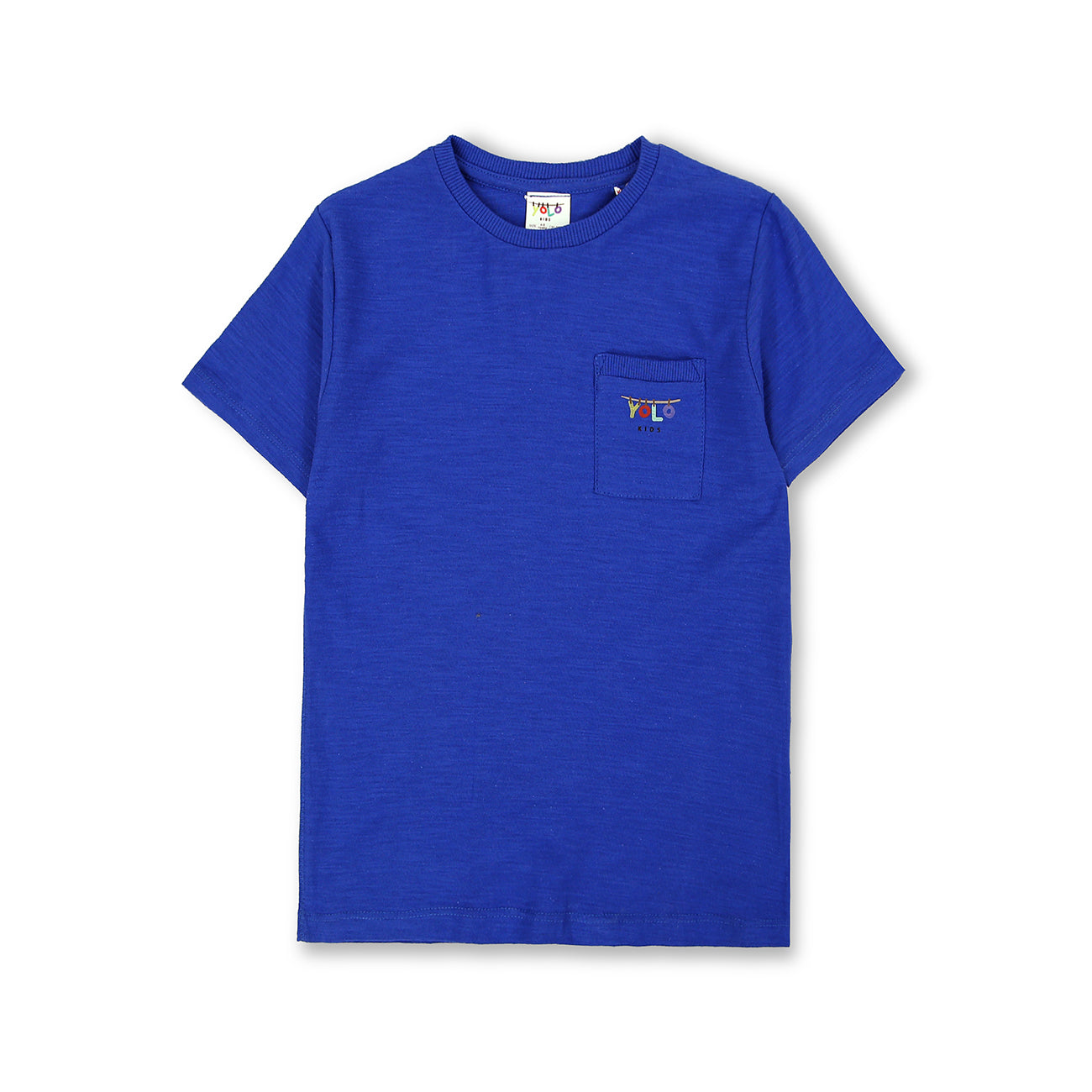 Premium Quality Blue Slub Jersy Soft Cotton T-Shirt For Kids (11176)