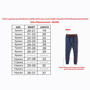 Boys Premium Quality Fleece Embroidered Jogging Trouser (30066)